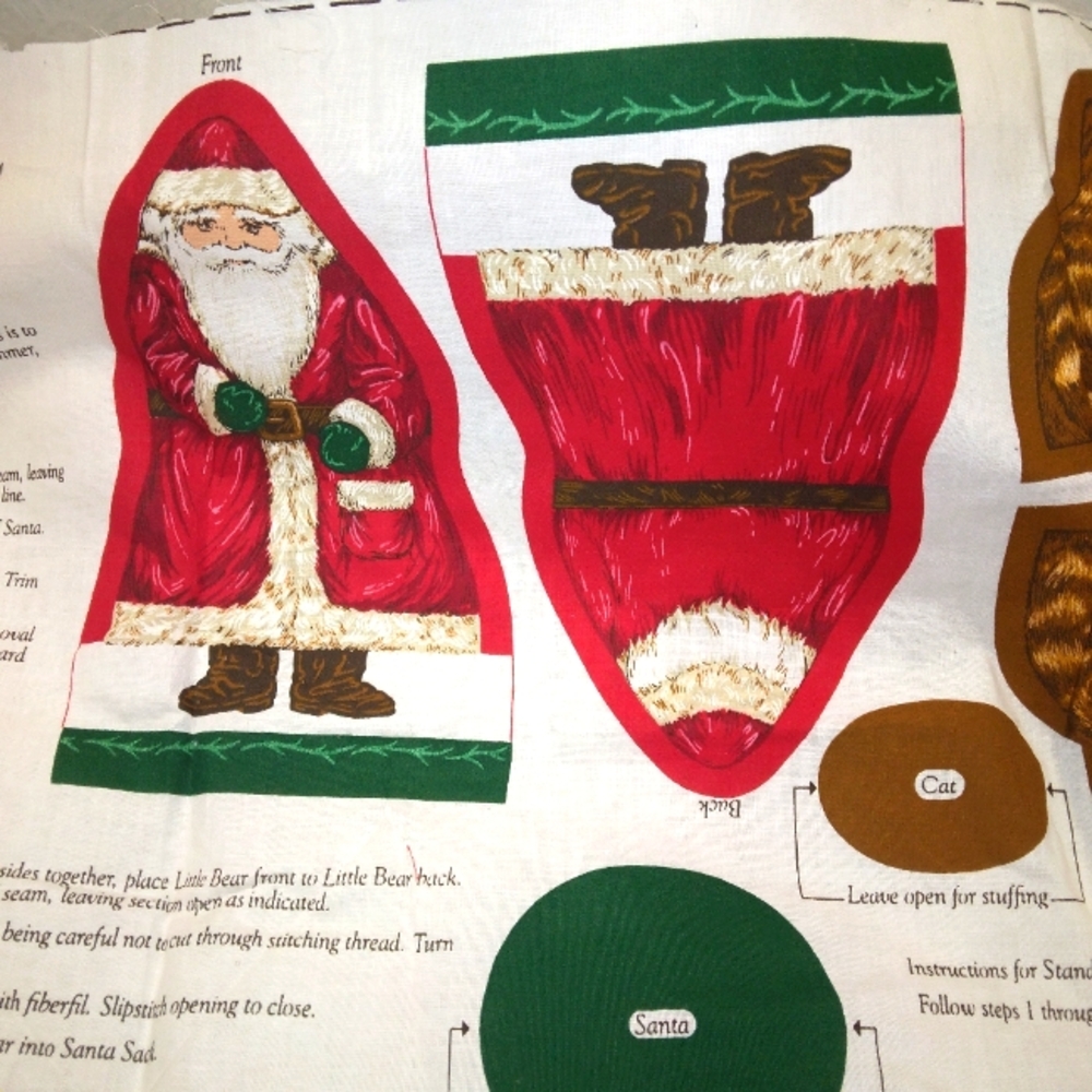 FABRIC Cranston VIP Memories of Christmas Past Standing Ornaments fabric panel